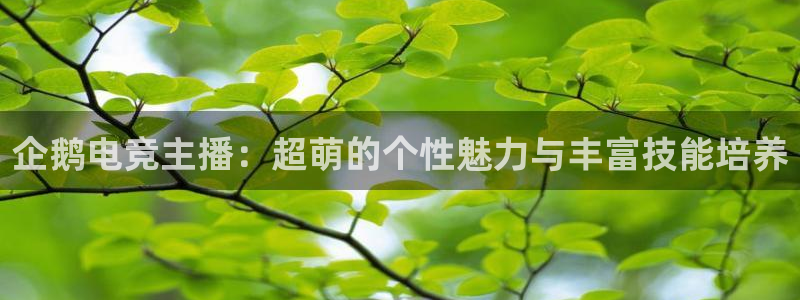 一竞技官网：企鹅电竞主播：超萌的个性魅力与丰富技能培养