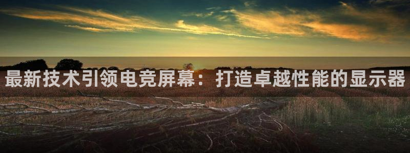 一竞技平台：最新技术引领电竞屏幕：打造卓越性能的显示器