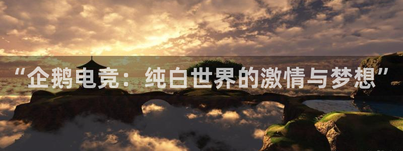 一竞技网址：“企鹅电竞：纯白世界的激情与梦想”